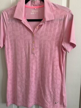 Nike Pink Tour Performance Polo